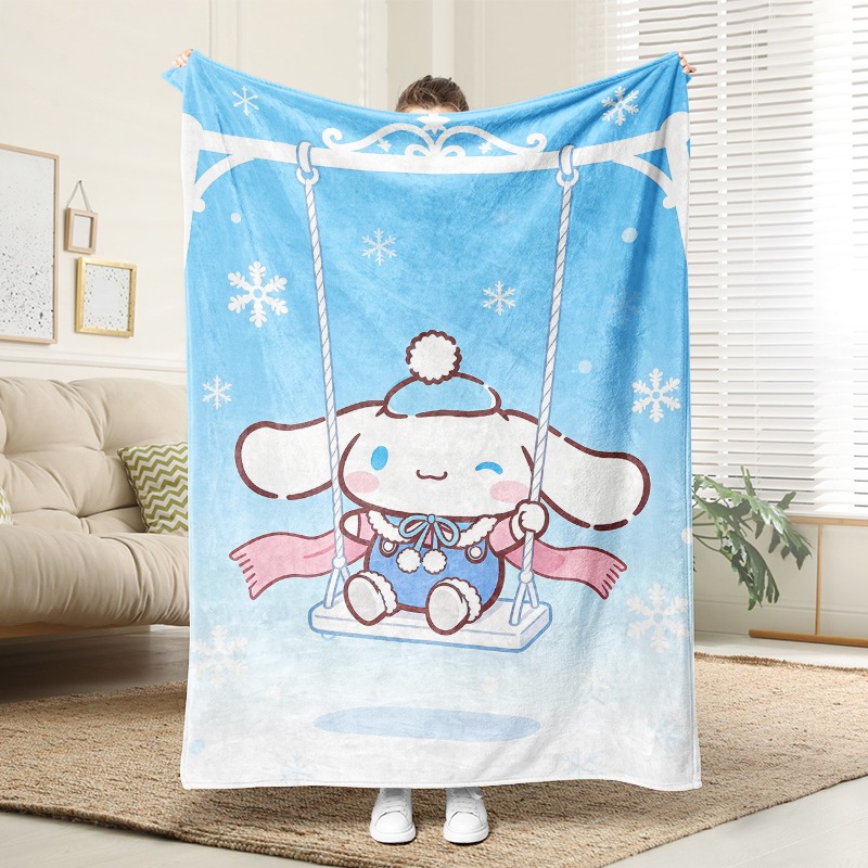 Christmas Throw Blanket - Coperta Sanrio Cinnamoroll Invernale, Morbida Coperta