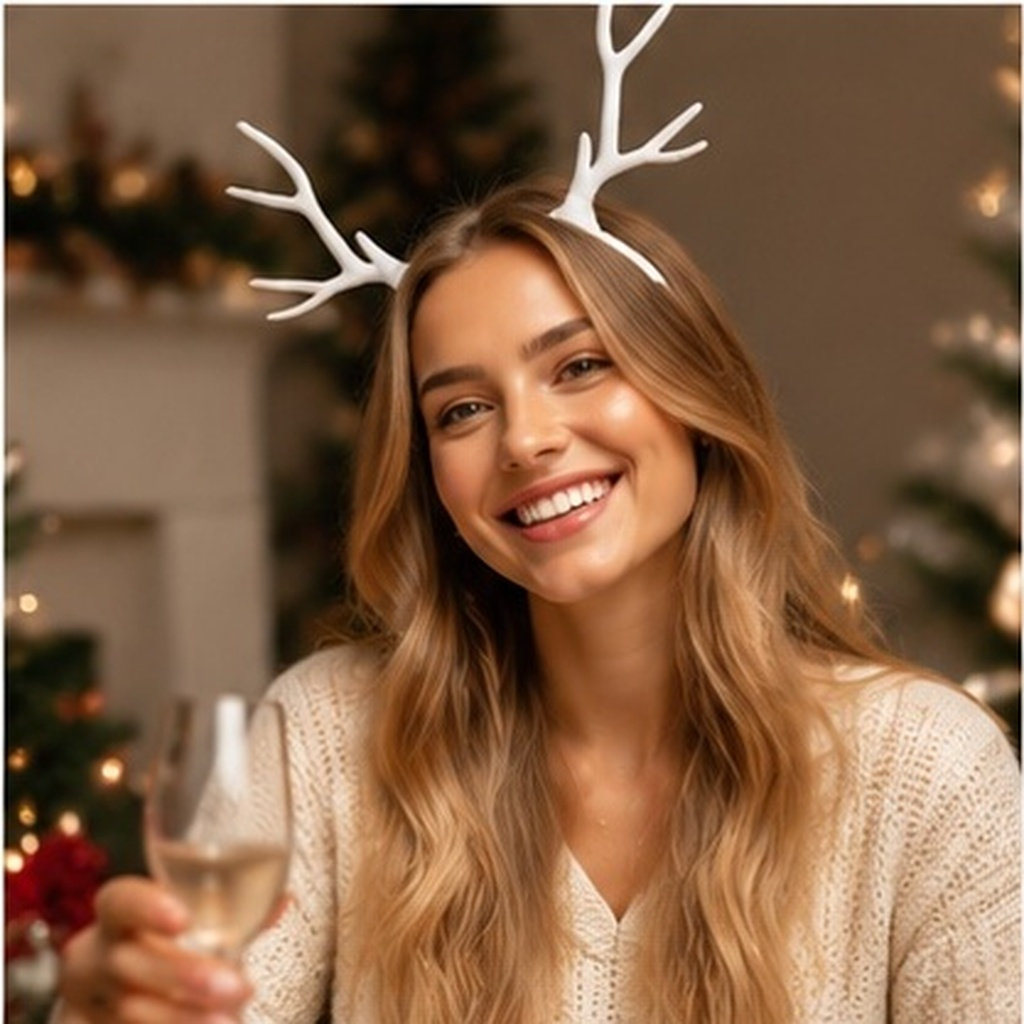 Reindeer Antlers Headband - 1 Pezzo Cerchietto per Capelli con