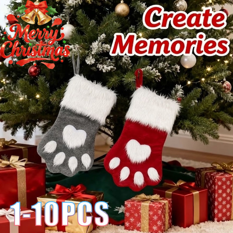 Christmas Stocking Hanging - 1-10 Pezzi Calza di Natale a