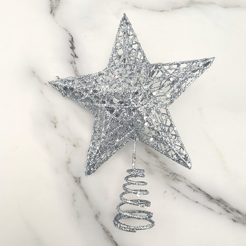 1 pz 15*20cm oro Glitter alber - Star Tree Topper recensione e prezzo