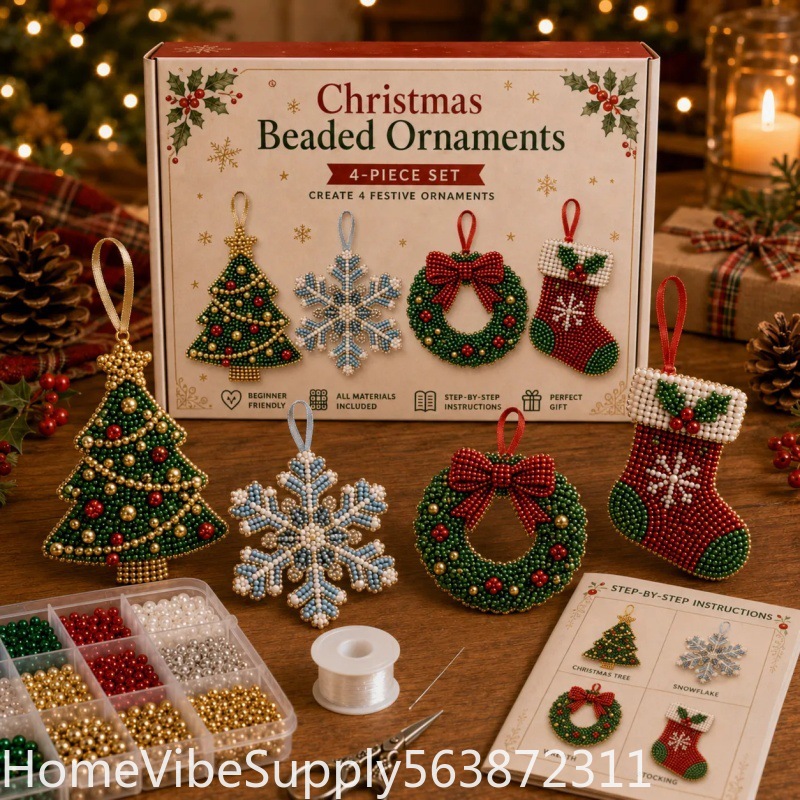 4 Pezzi Kit Artigianale Fai-da - Christmas Stocking Hanging recensione e prezzo