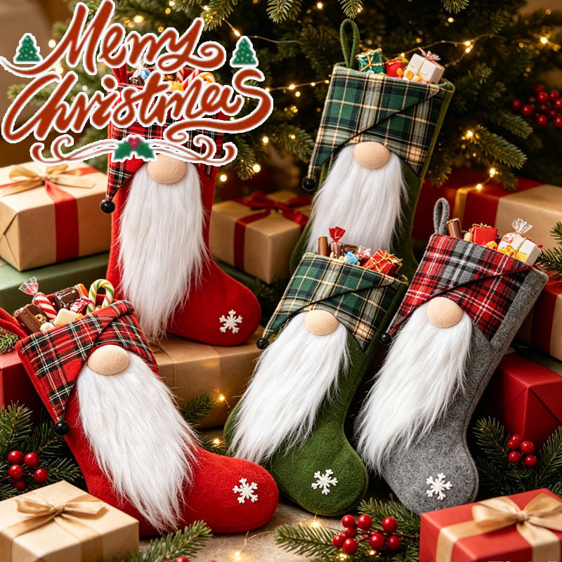 1-4 Pezzi di Sacchetti Regalo  - Christmas Stocking Hanging recensione e prezzo